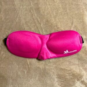 Sleep Pretty in Pink. Sleeping Mask. NWOT. Storage bag included.